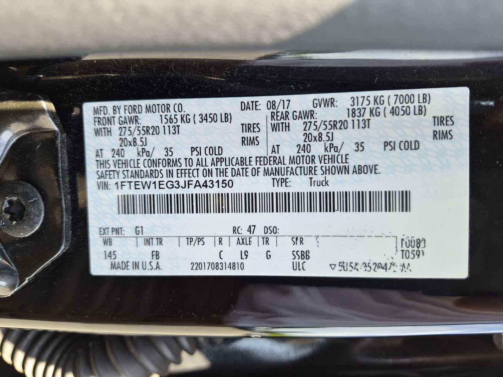 2018 Ford F-150 XLT