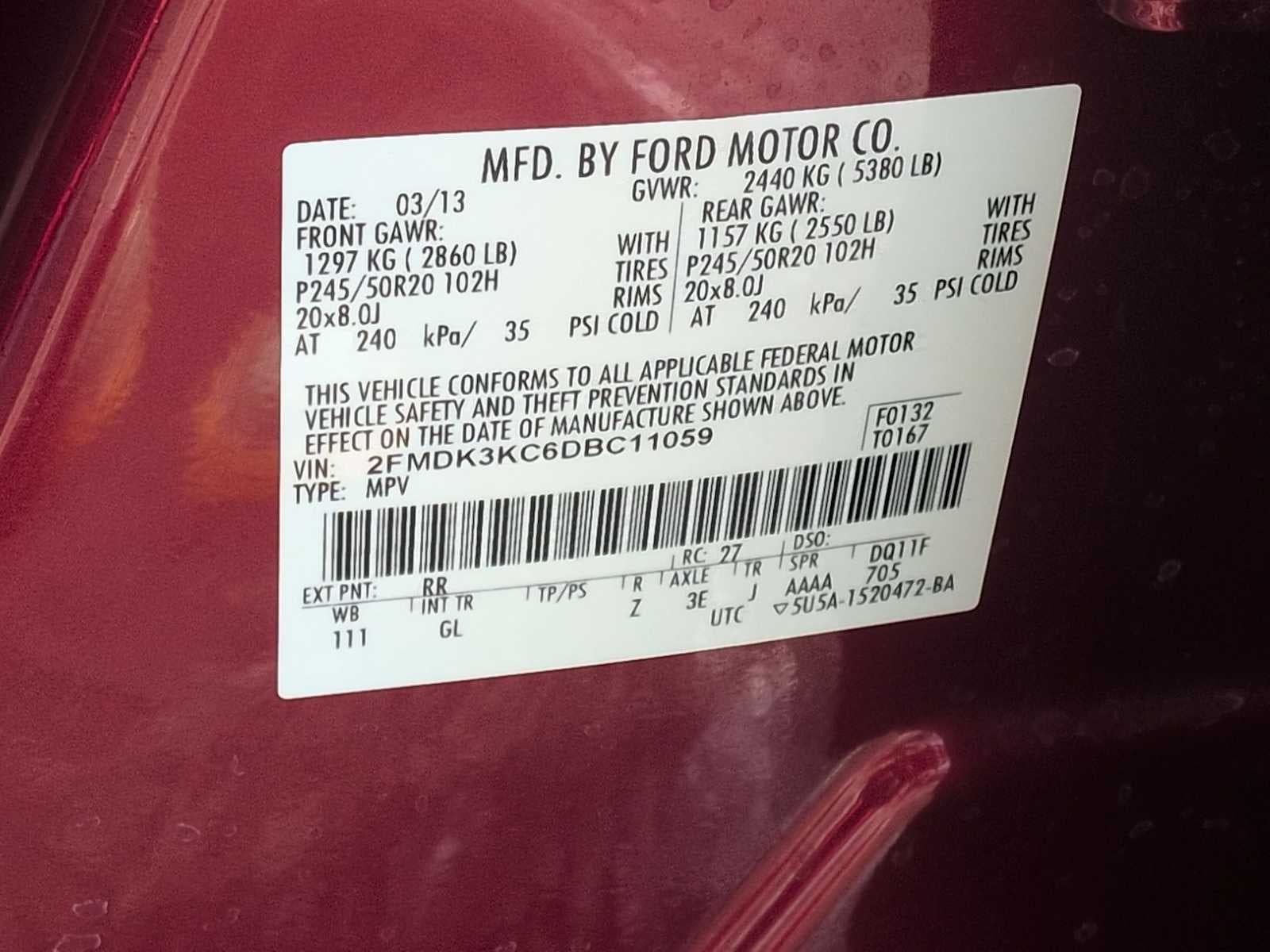 Ford Edge Limited 2013