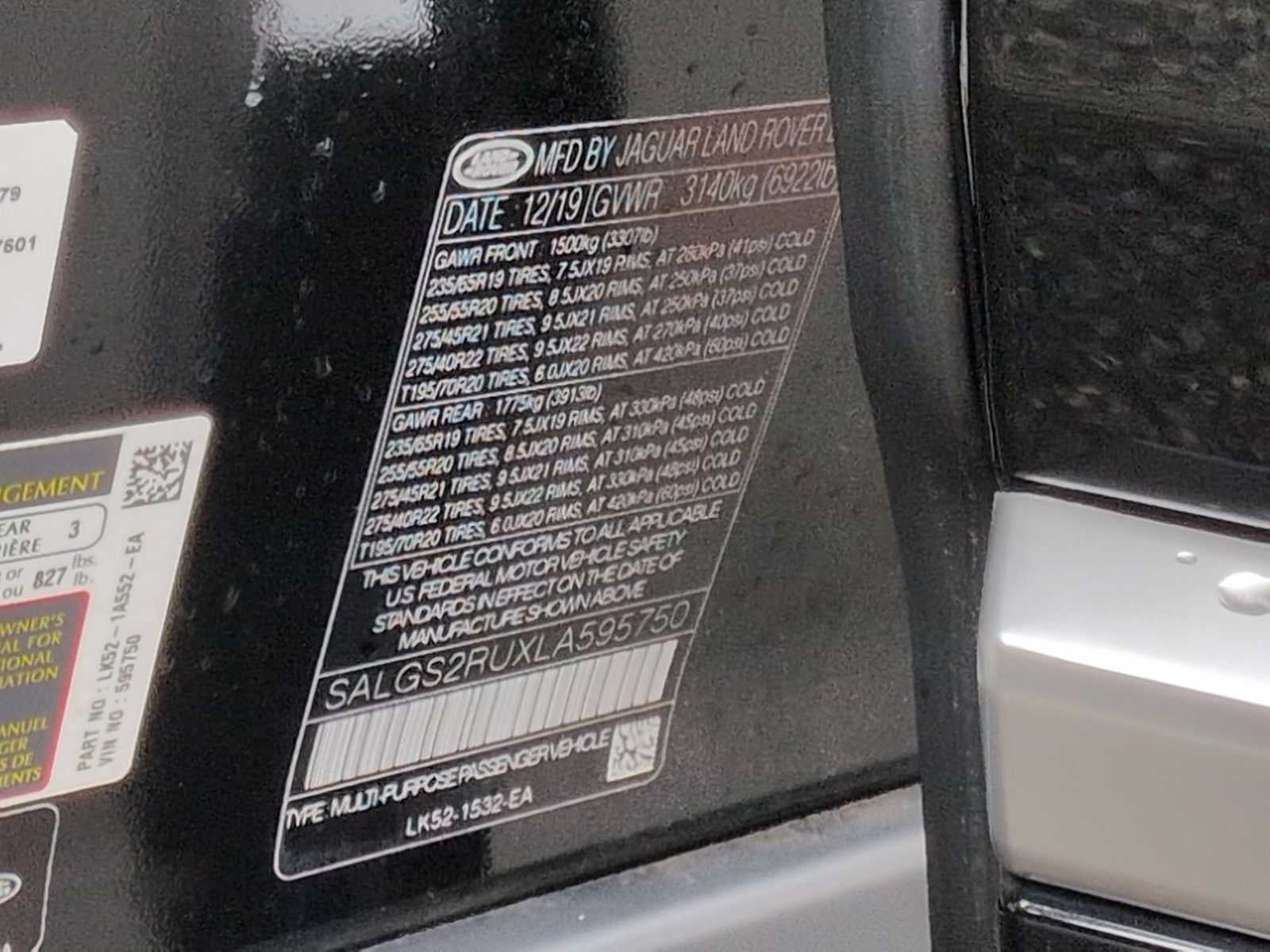 Land Rover Range Rover HSE 2020