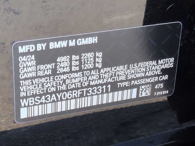 Modelos BMW M 2024 Competition xDrive