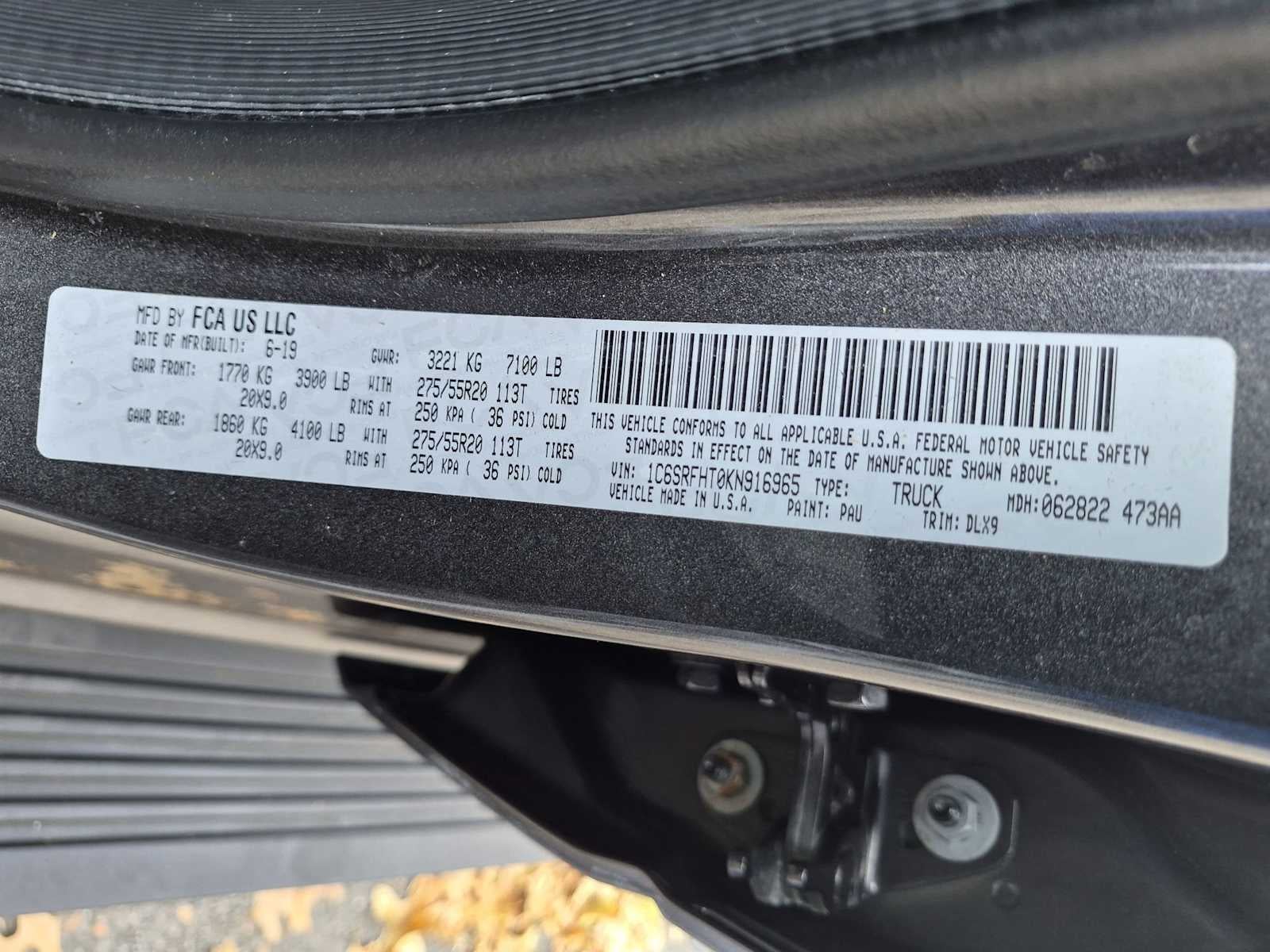 RAM 1500 Limited totalmente nueva de 2019