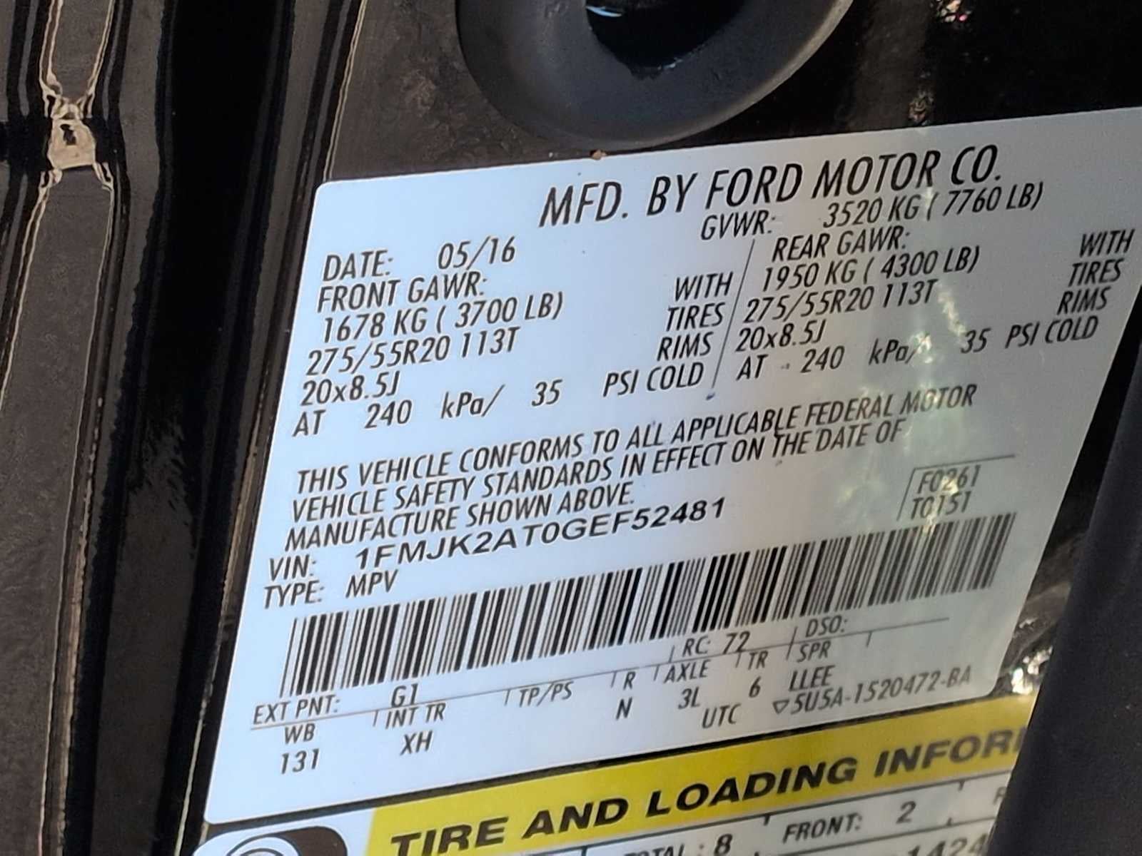 Ford Expedition EL Limited 2016