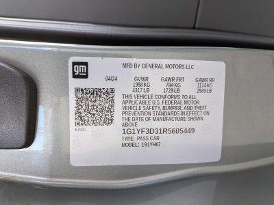 Chevrolet Corvette 3LZ 2024