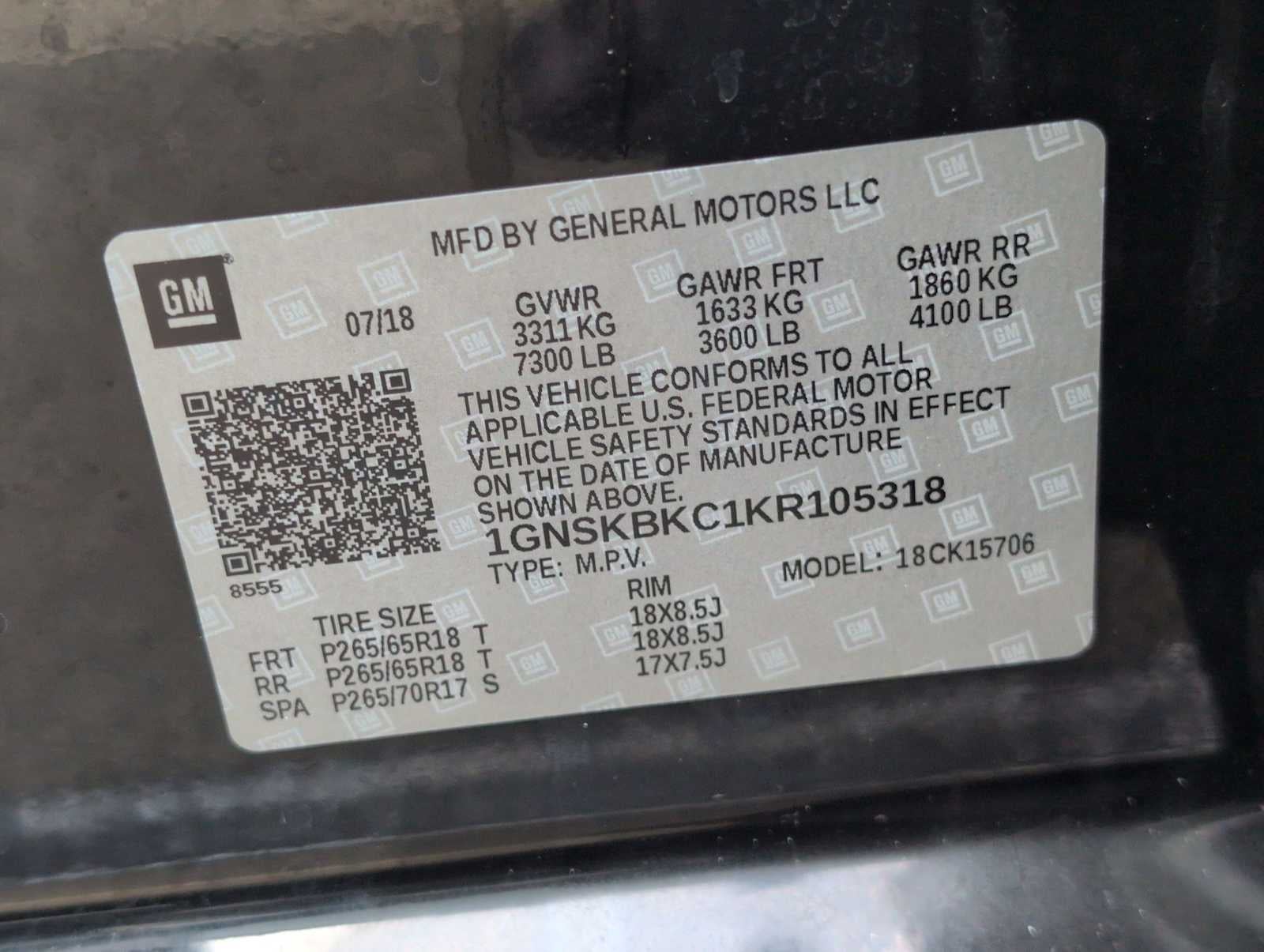 Chevrolet Tahoe LT 2019