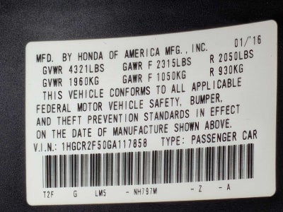 Honda Accord Sport 2016