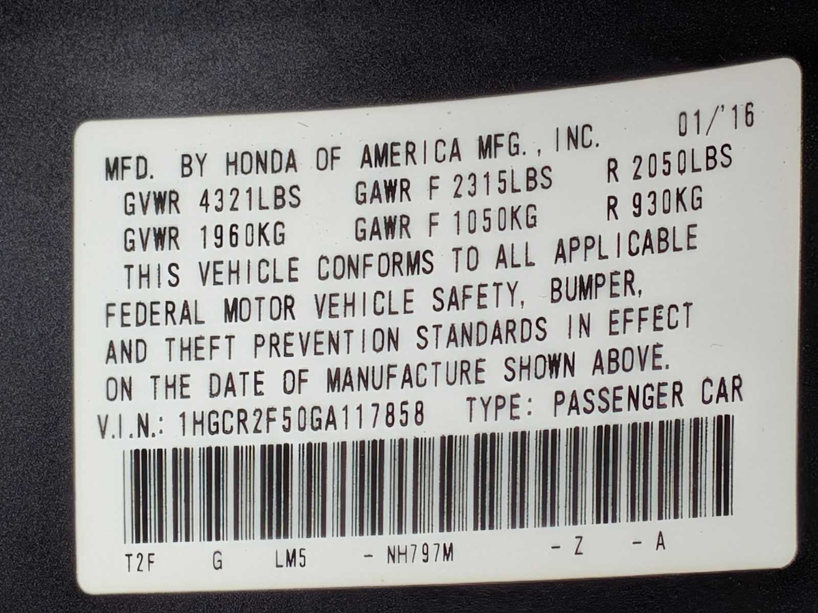 Honda Accord Sport 2016