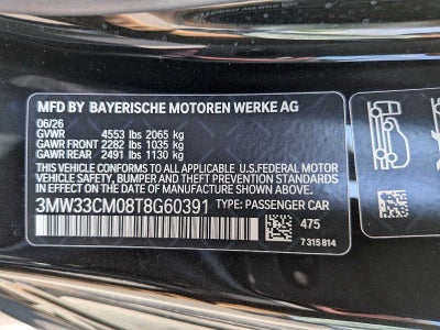 2026 BMW Serie 3 330i NA xDrive