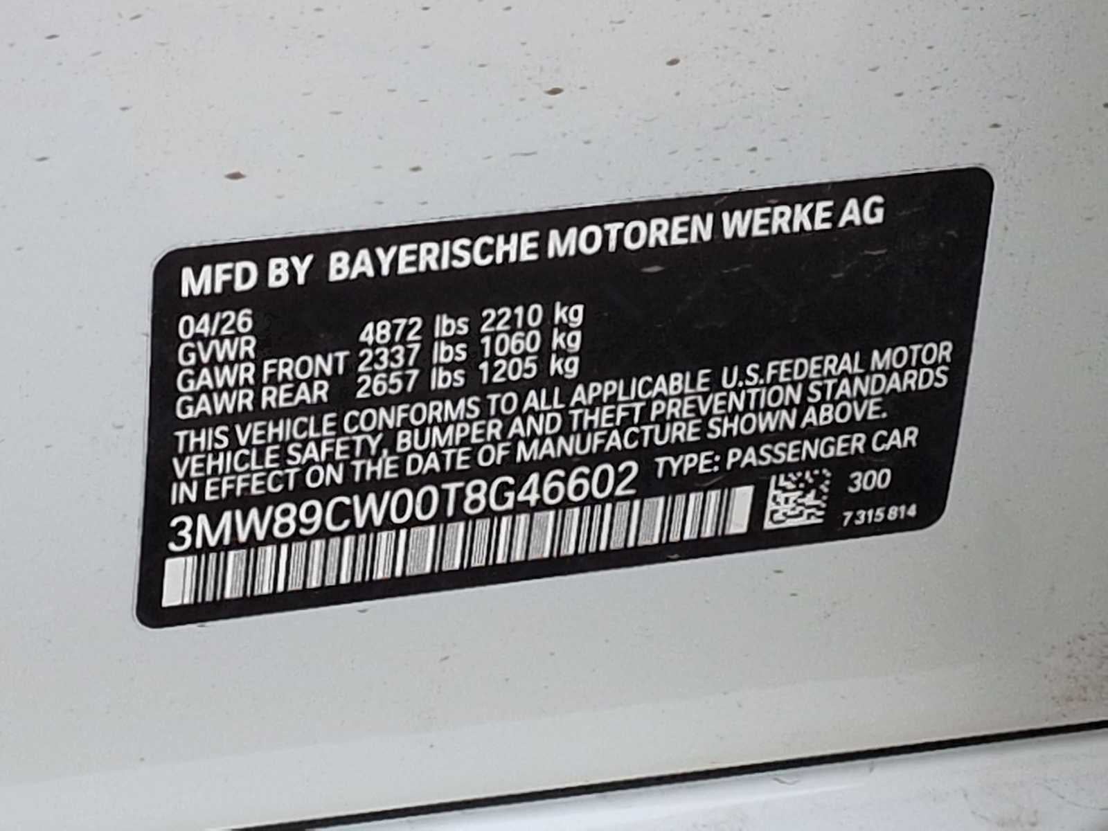 2026 BMW Serie 3 330i NA xDrive