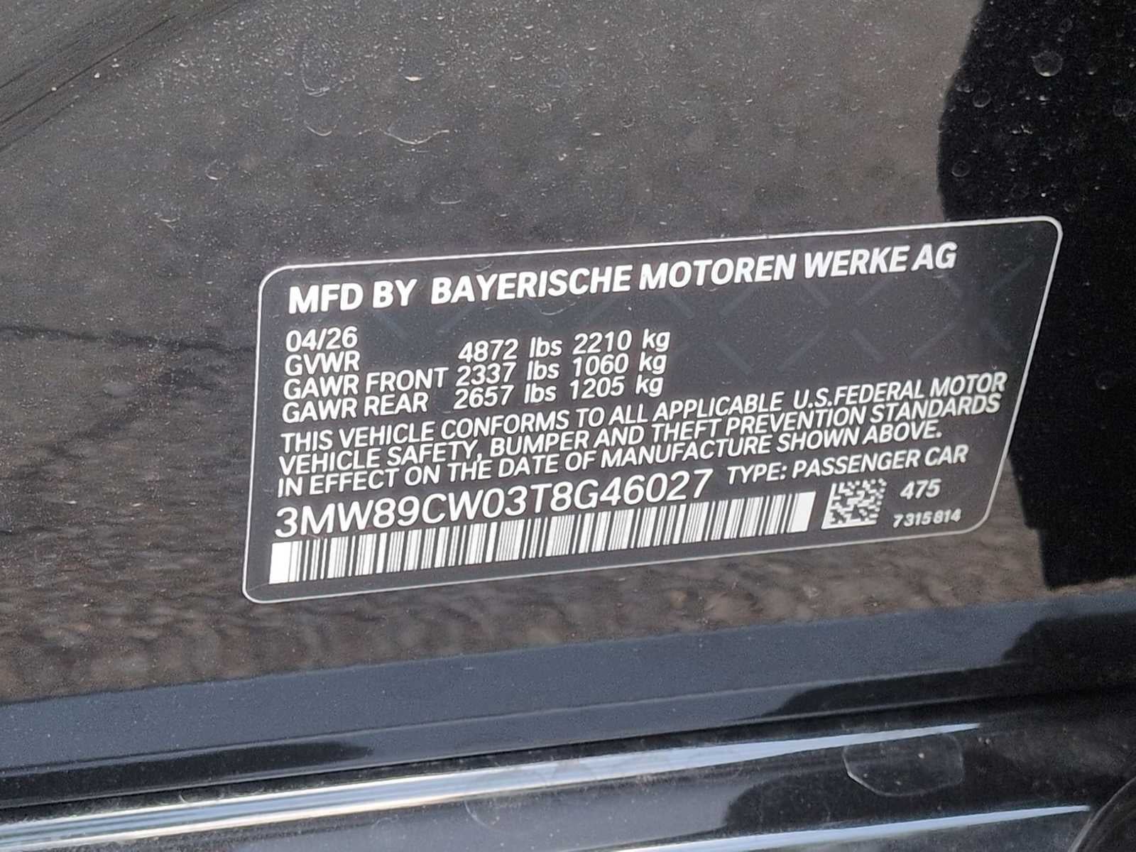 2026 BMW Serie 3 330i NA xDrive