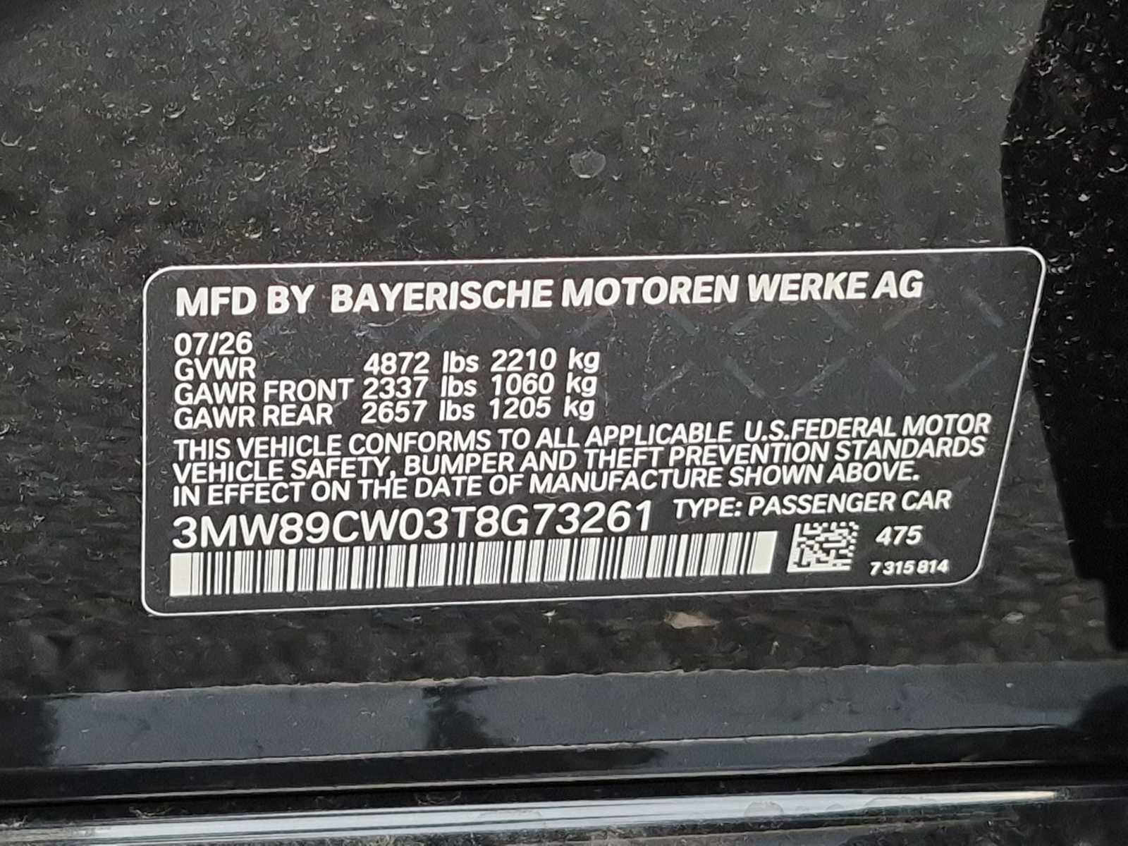 2026 BMW Serie 3 330i NA xDrive