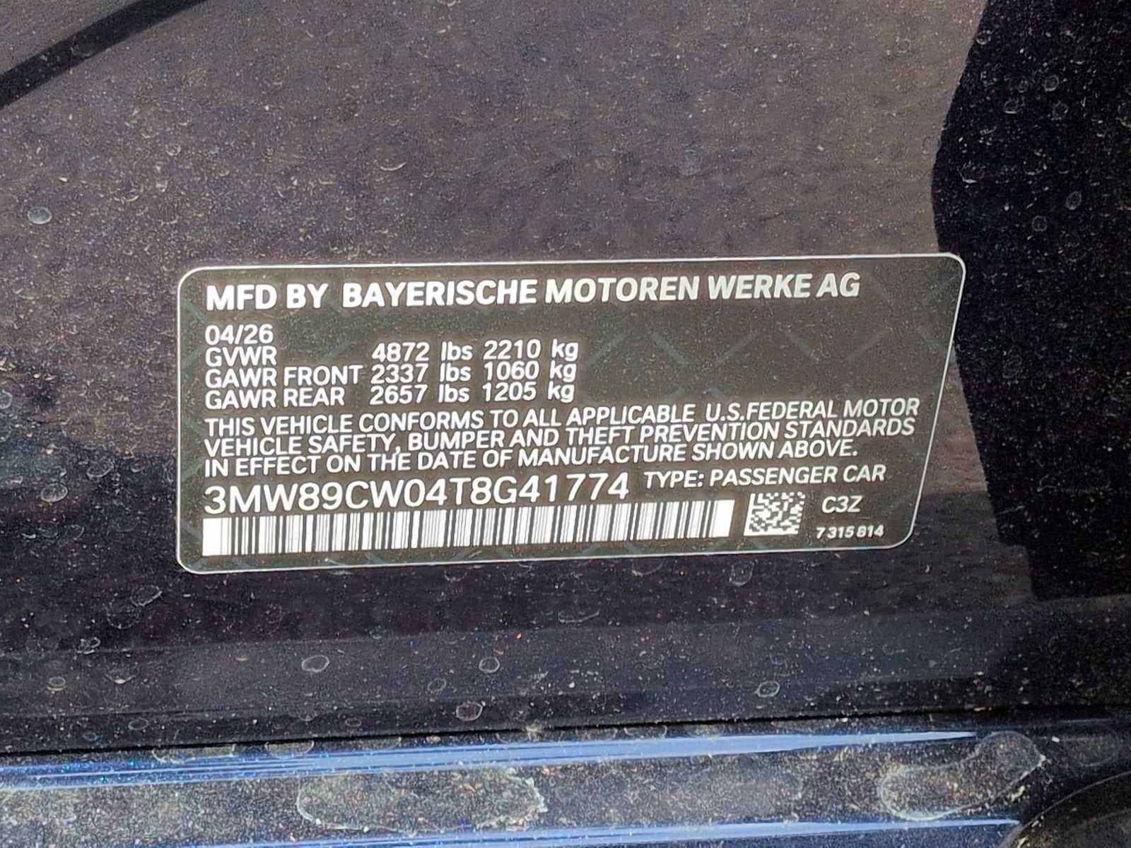 2026 BMW Serie 3 330i NA xDrive