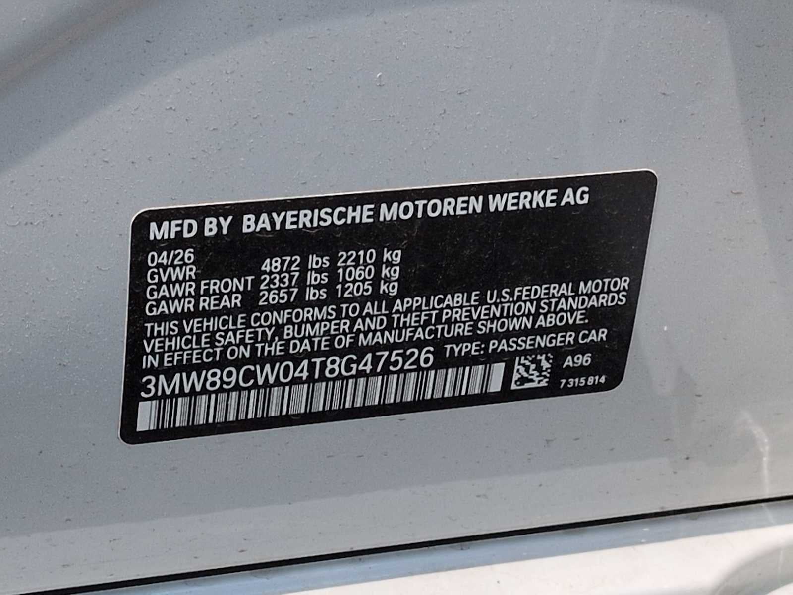 2026 BMW Serie 3 330i NA xDrive