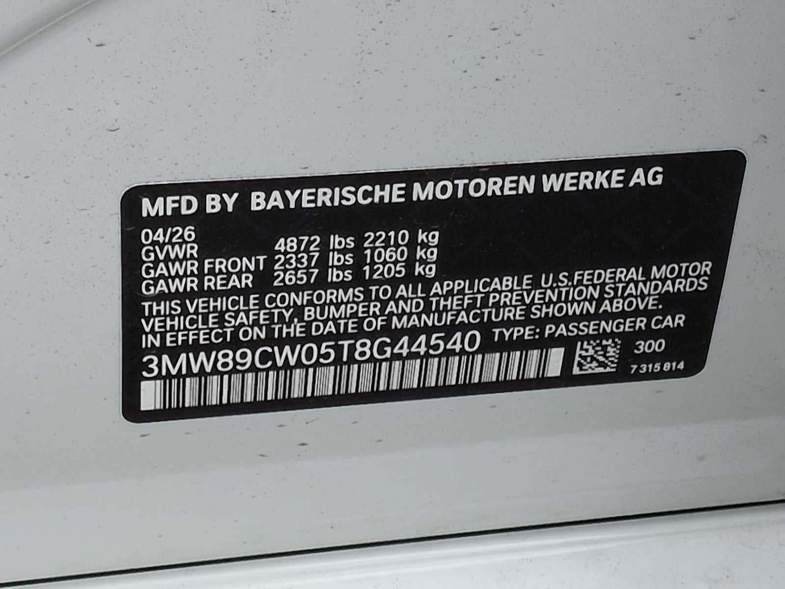 2026 BMW Serie 3 330i NA xDrive