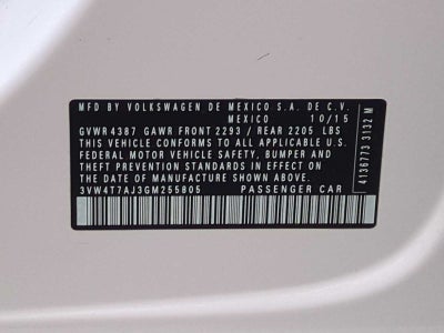 Volkswagen Jetta 2.0T GLI SE 2016