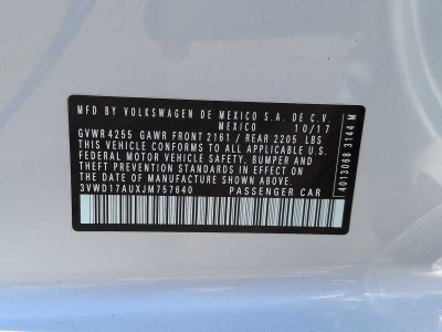 Volkswagen Golf SportWagen S 2018