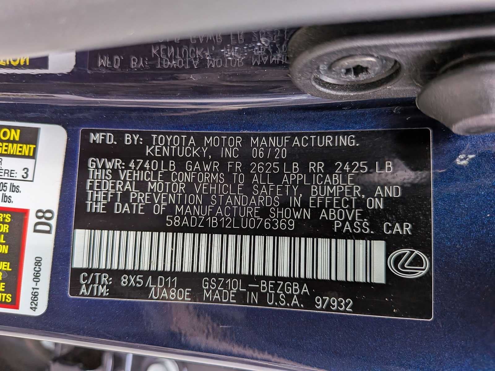 Lexus ES 350 2020 ES 350