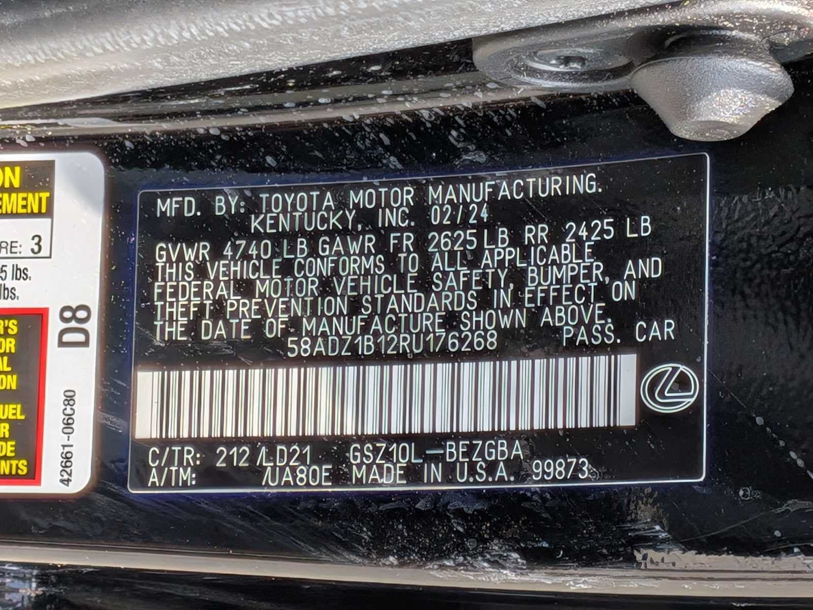 Lexus ES 350 2024 ES 350