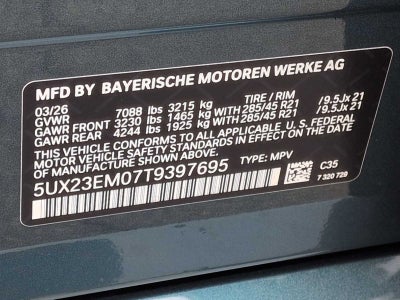 2026 BMW X7 xDrive40i