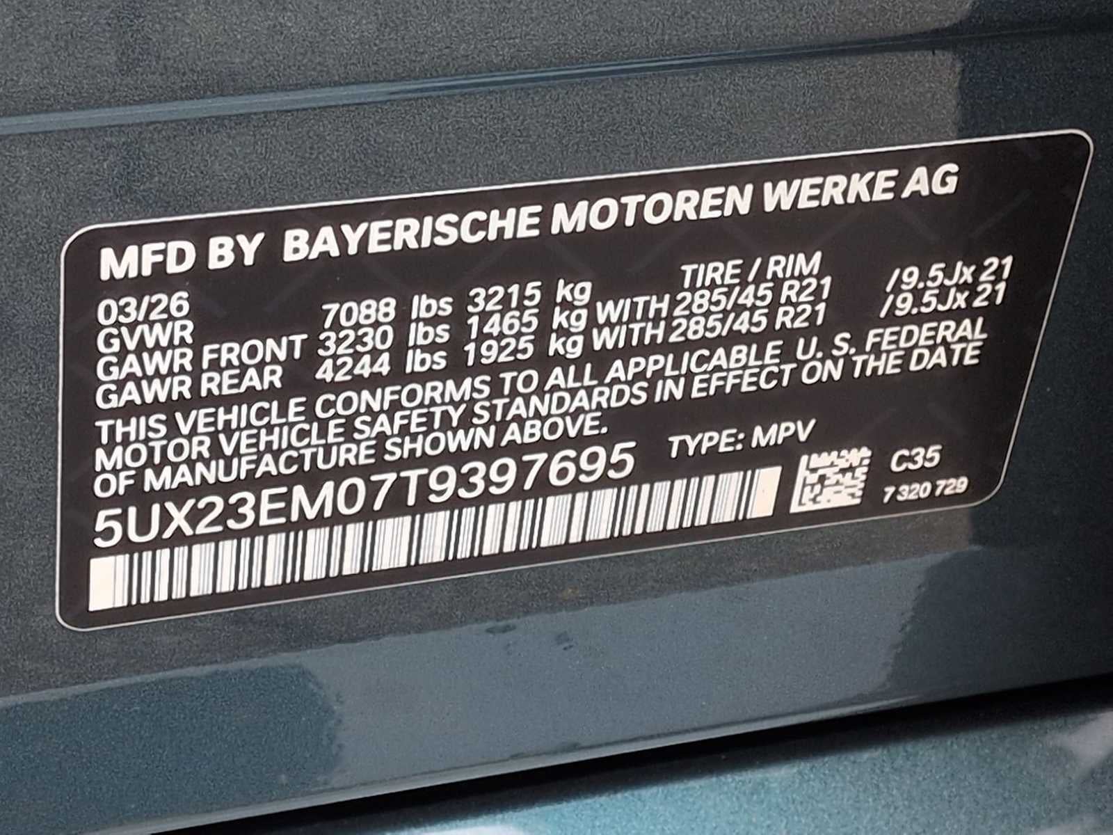 2026 BMW X7 xDrive40i