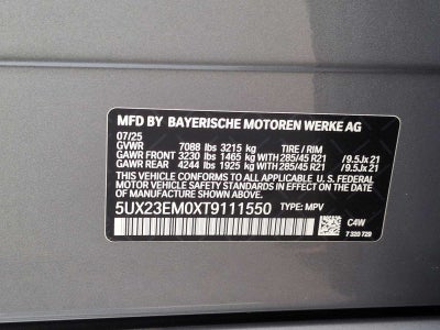 2026 BMW X7 xDrive40i
