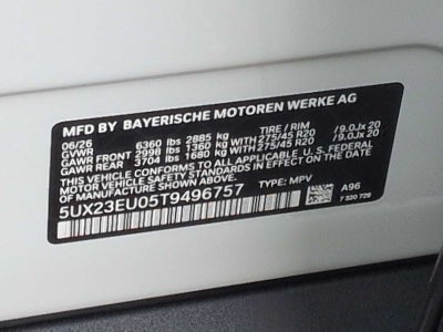 2026 BMW X5 xDrive40i