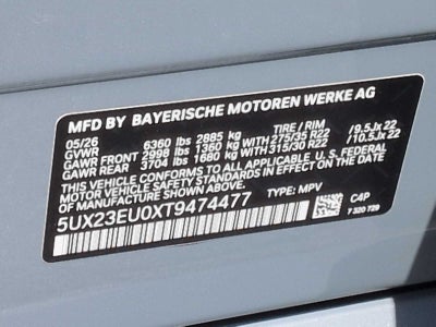 2026 BMW X5 xDrive40i