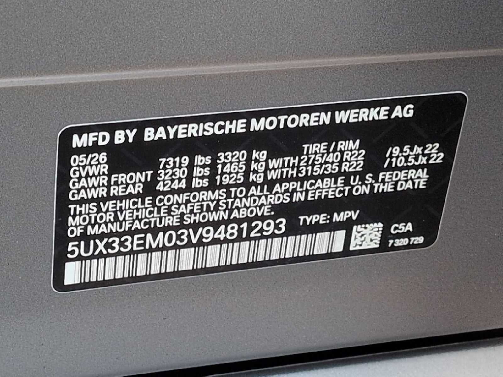 BMW X7 M60i 2027
