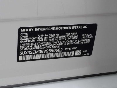 BMW X7 M60i 2027