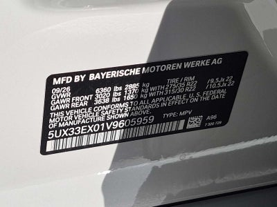 2027 BMW X6 xDrive40i