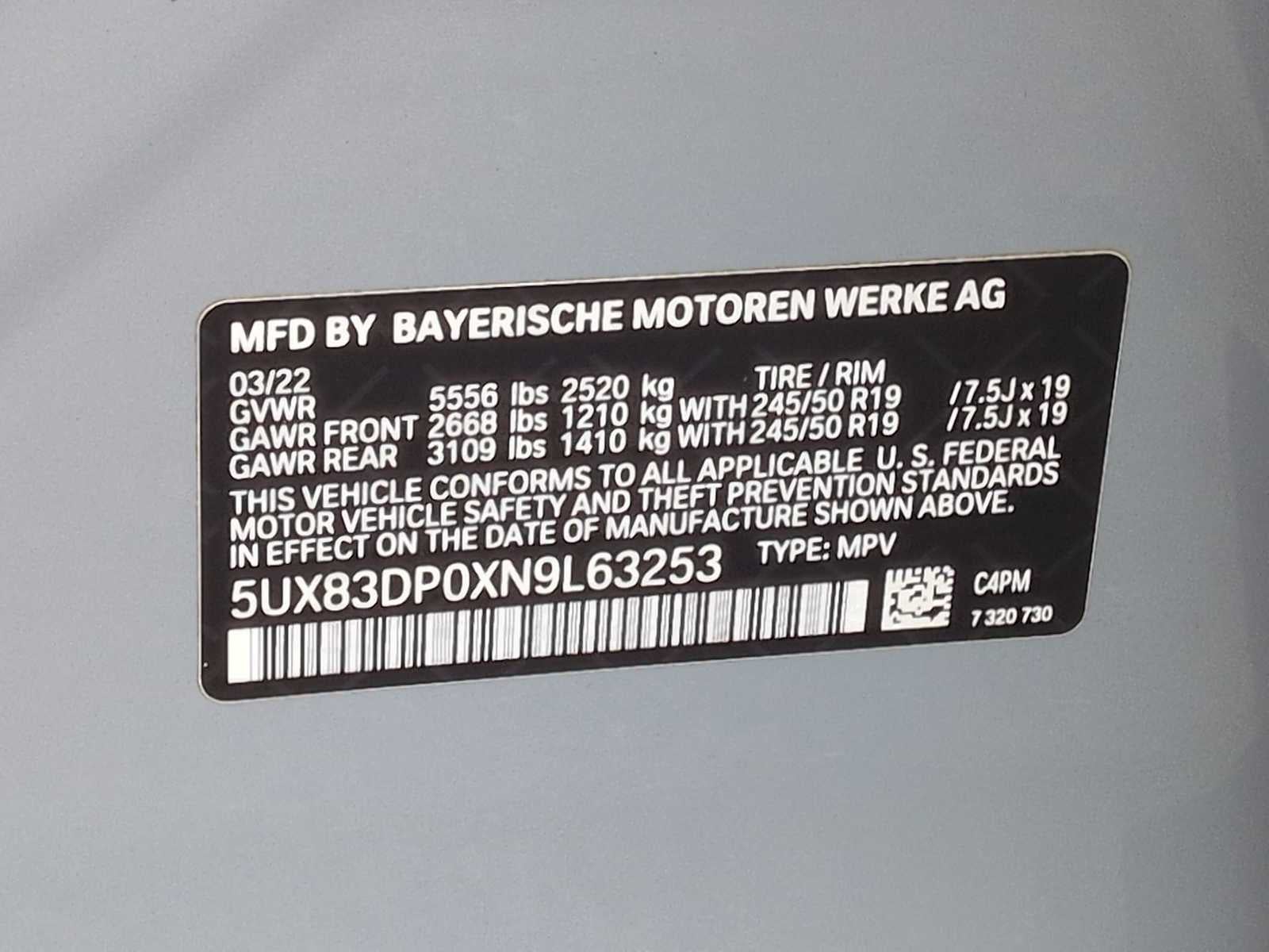 BMW X3 M40i 2022