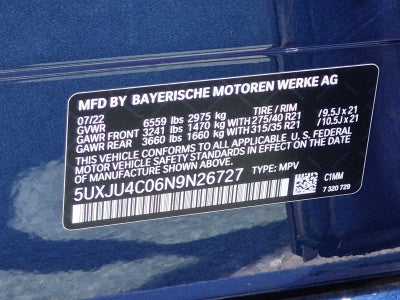 BMW X5 M50i 2022