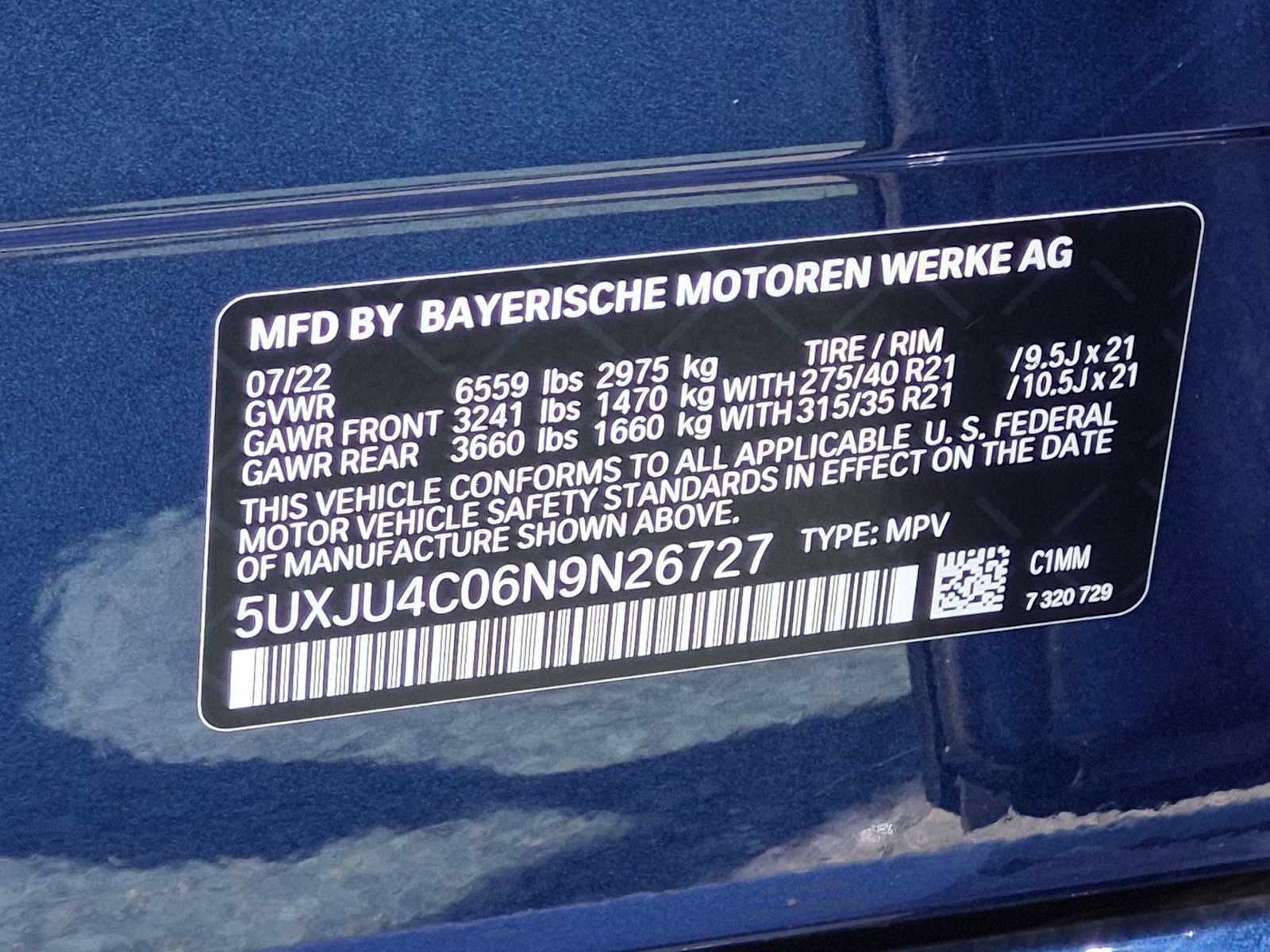 BMW X5 M50i 2022
