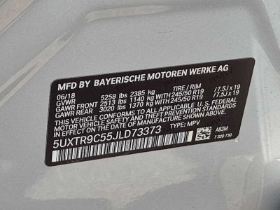 2018 BMW X3 xDrive30i