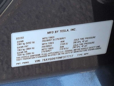 Tesla Model Y Performance 2022