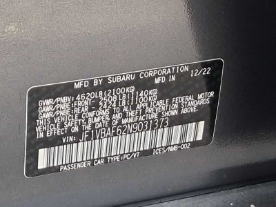 Subaru WRX Premium 2022