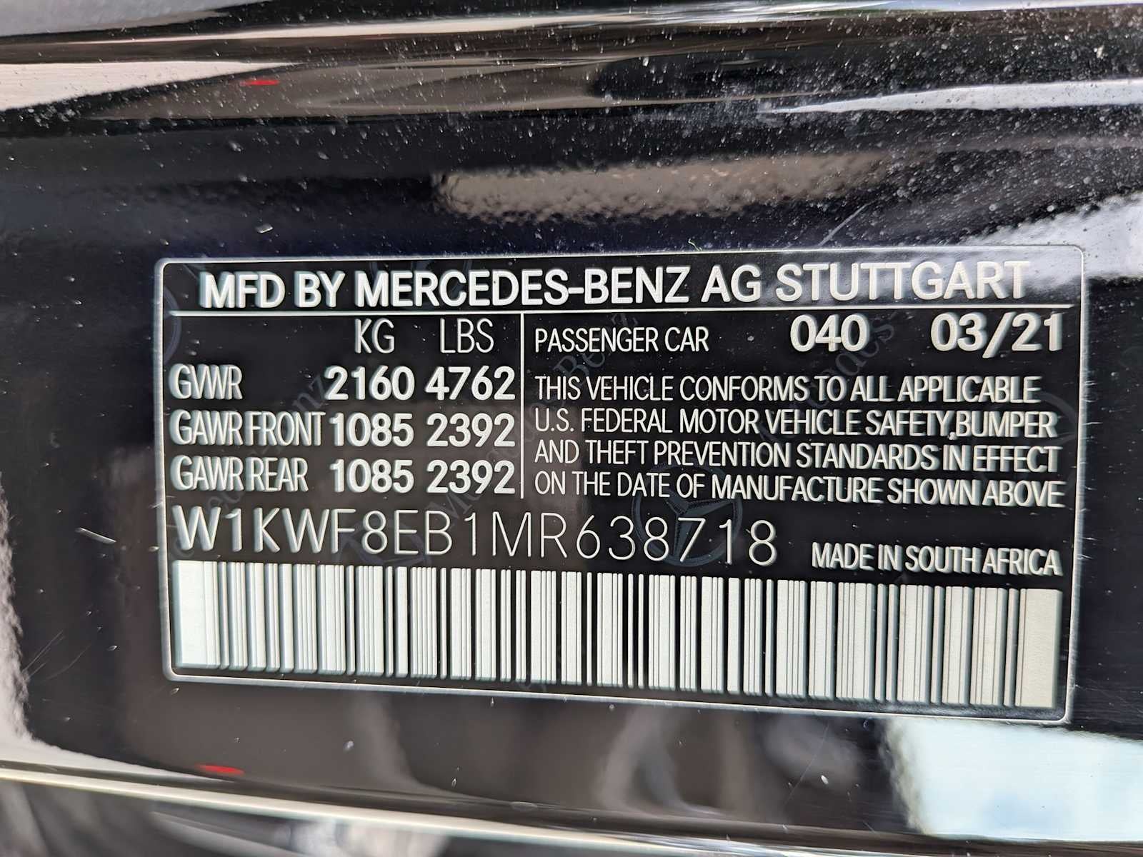 Mercedes-Benz C 300 C 300 de 2021
