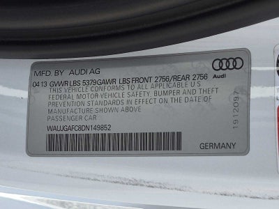 2013 Audi A6 3.0T Prestige