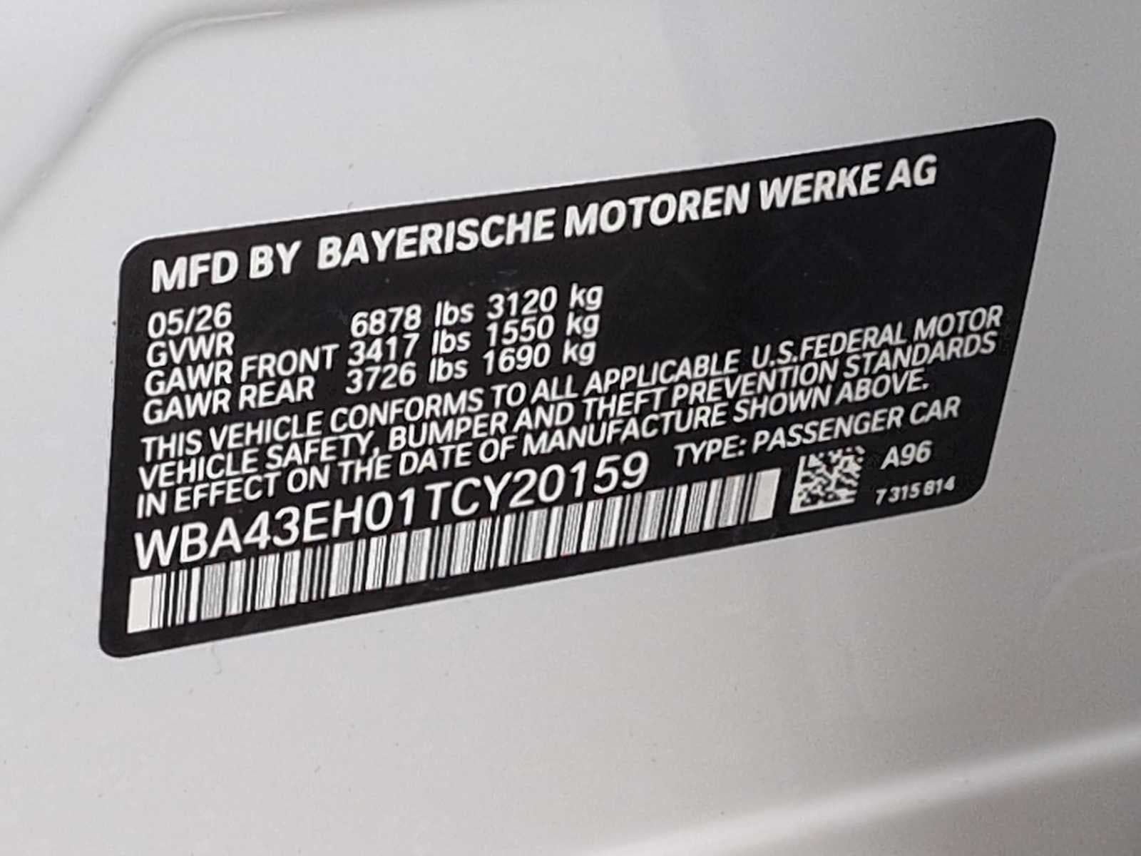 2026 BMW Serie 7 750e xDrive