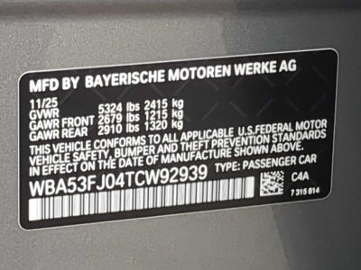 2026 BMW 530i 530i xDrive