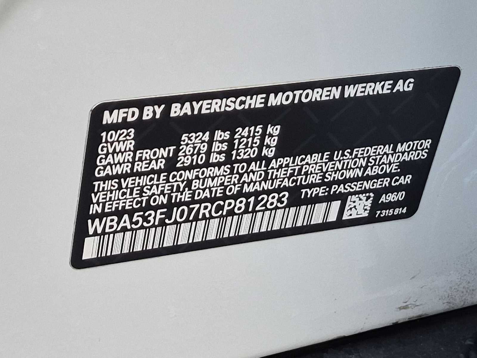 BMW Serie 5 530i xDrive 2024