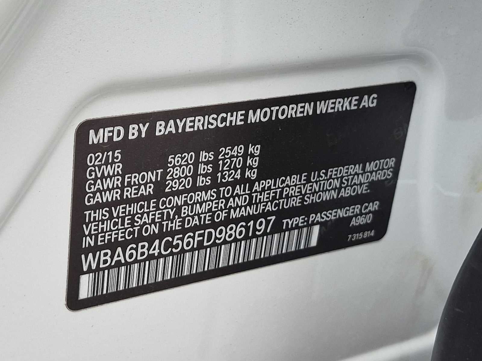 BMW Serie 6 650i xDrive de 2015