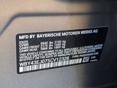 2025 BMW i7 eDrive50