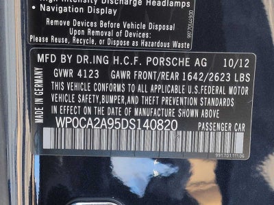 Porsche 911 Carrera 2013