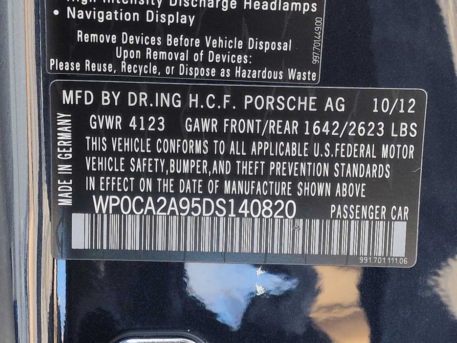 Porsche 911 Carrera 2013