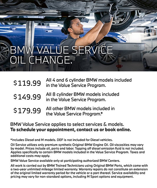 BMW Value Service Cambio de aceite