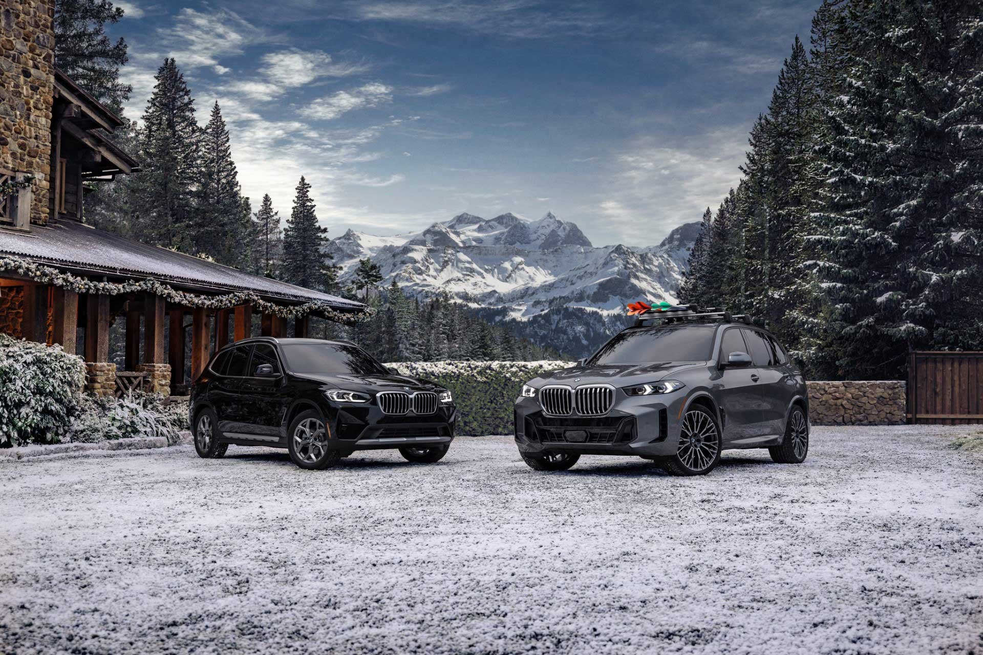 Imagen navideña de BMW